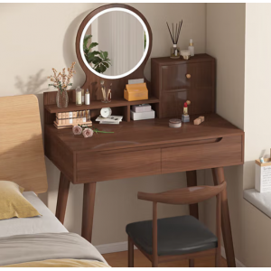 化妆桌子家用收纳柜化妆镜